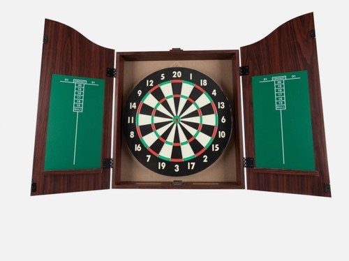 Dart board cabinet set - cabinet, set,