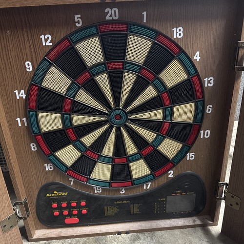 Electronic dart board wooden - electronic,
