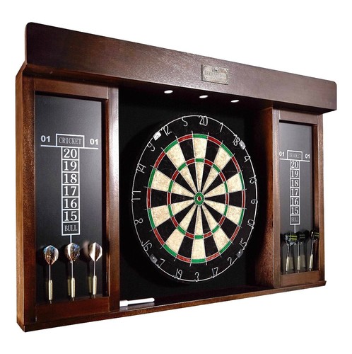 Dart board cabinet set - board,