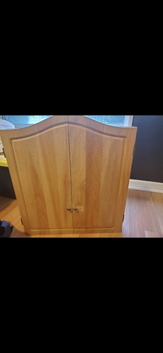 Wood cabinet dartboard - wood,