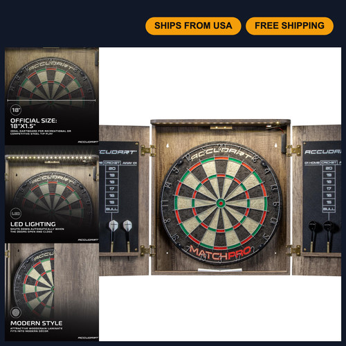 Dartboard cabinet set - dartboard, with