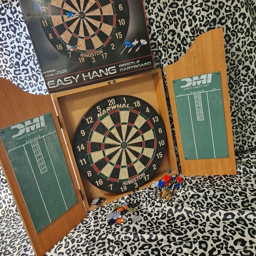 Dart board cupboard - board, and