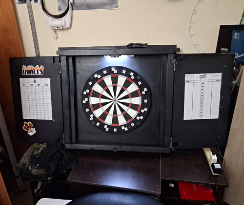 Custom made dartboard - dartboard, cabinet