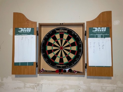 Dart board cabinet - board, (9